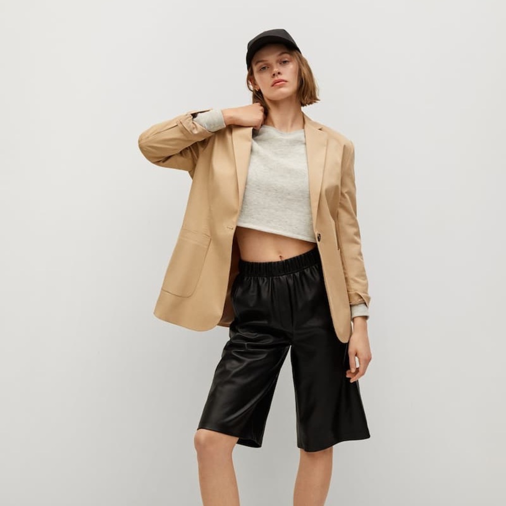 Mango Cotton Blazer